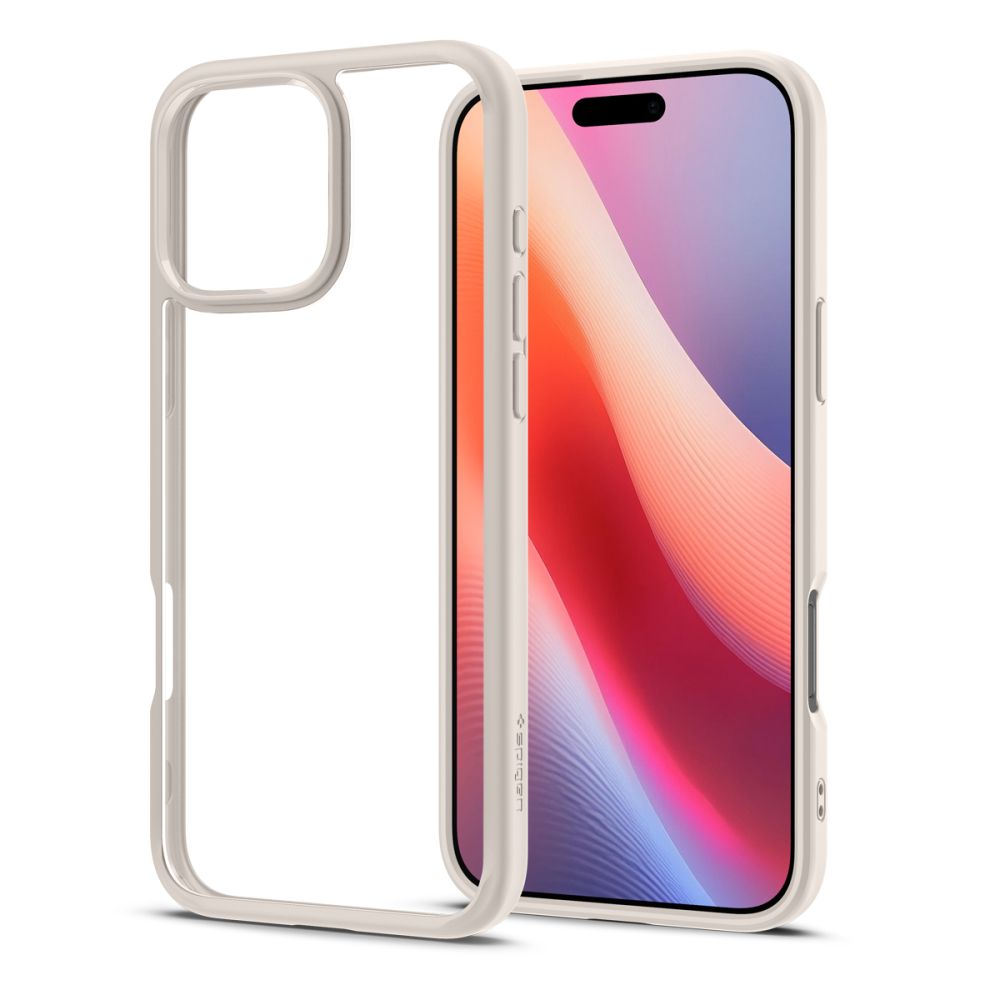 Etui na Apple iPhone 16 Pro, Spigen, Ultra Hybrid, Beżowe ACS08127