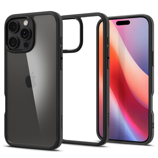 Etui na Apple iPhone 16 Pro, Spigen, Ultra Hybrid, Matowe Czarne