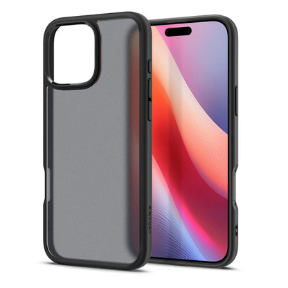 Etui na Apple iPhone 16 Pro, Spigen, Ultra Hybrid, Czarna Satynowa ACS08124