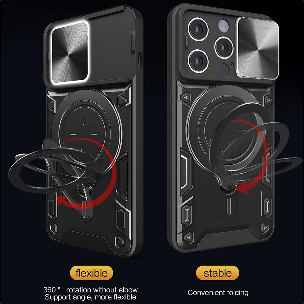 Etui na Apple iPhone 16 Pro, Techsuit, CamGuard Pro, Różowe Złoto