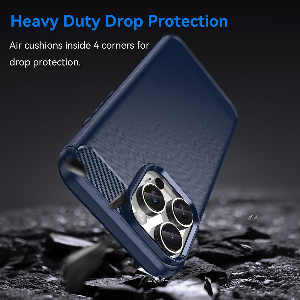 Case for Apple iPhone 16 Pro, Techsuit, Carbon, Blue