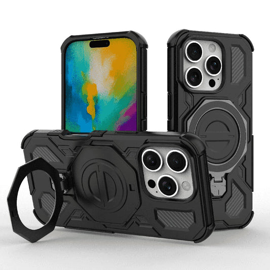 Etui na Apple iPhone 16 Pro, Techsuit, Carbon Shield Pro, czarne