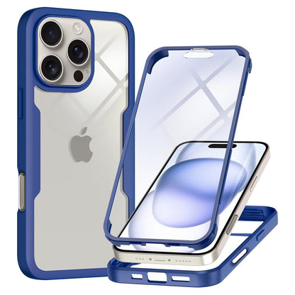 Etui na Apple iPhone 16 Pro, Techsuit, ColorVerse 360, Niebieskie