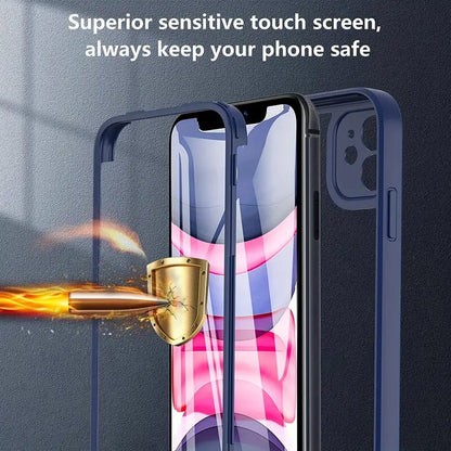 Etui na Apple iPhone 16 Pro, Techsuit, ColorVerse 360, Niebieskie