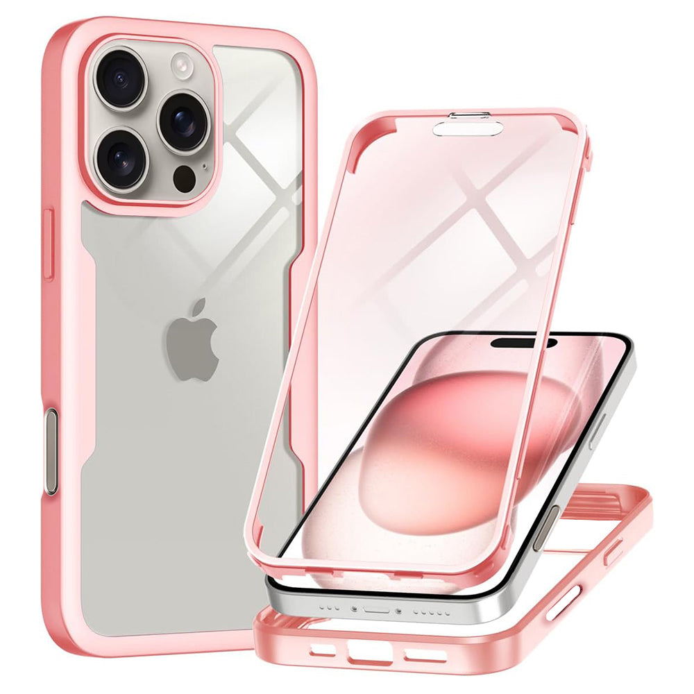 Etui na Apple iPhone 16 Pro, Techsuit, ColorVerse 360, Różowe