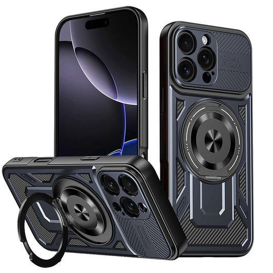 Etui na Apple iPhone 16 Pro, Techsuit, RuggedCam, Niebieskie