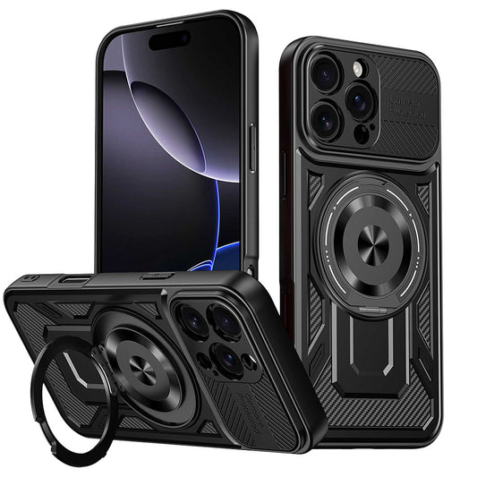 Etui na Apple iPhone 16 Pro, Techsuit, RuggedCam, czarne