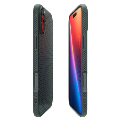 Etui na Apple iPhone 16, Spigen, Liquid Air, Zielony