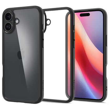 Etui na Apple iPhone 16, Spigen, Ultra Hybrid, Czarne Matowe ACS08201