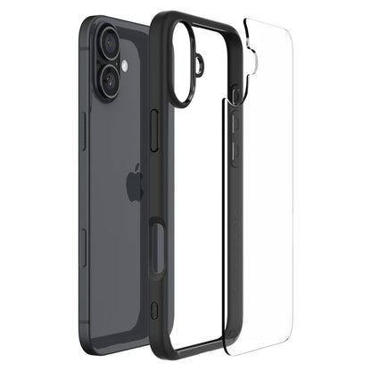 Etui na Apple iPhone 16, Spigen, Ultra Hybrid, Czarne Matowe ACS08201