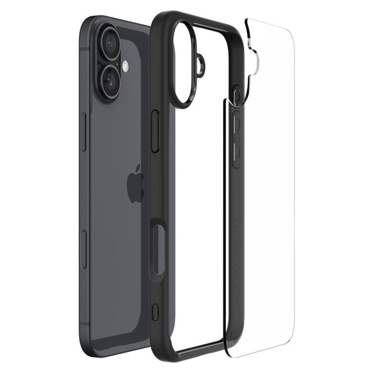 Etui na Apple iPhone 16, Spigen, Ultra Hybrid, Czarne Matowe ACS08201