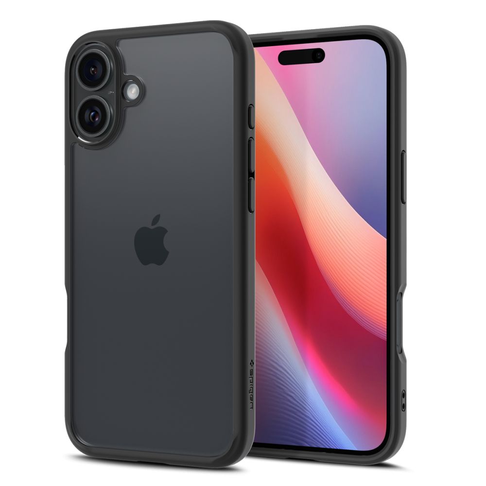 Etui na Apple iPhone 16, Spigen, Ultra Hybrid, Czarne Matowe ACS08201
