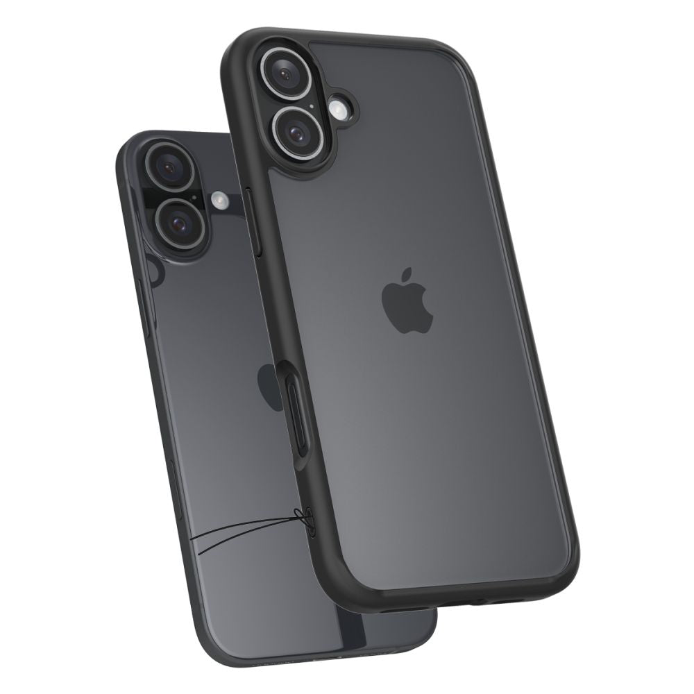 Etui na Apple iPhone 16, Spigen, Ultra Hybrid, Czarne Matowe ACS08201