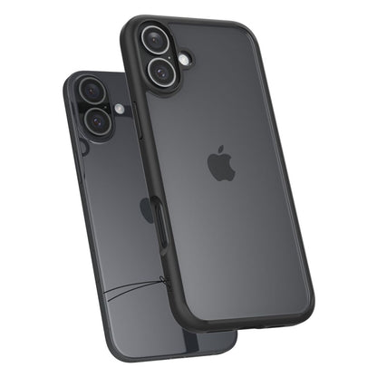 Etui na Apple iPhone 16, Spigen, Ultra Hybrid, Czarne Matowe ACS08201