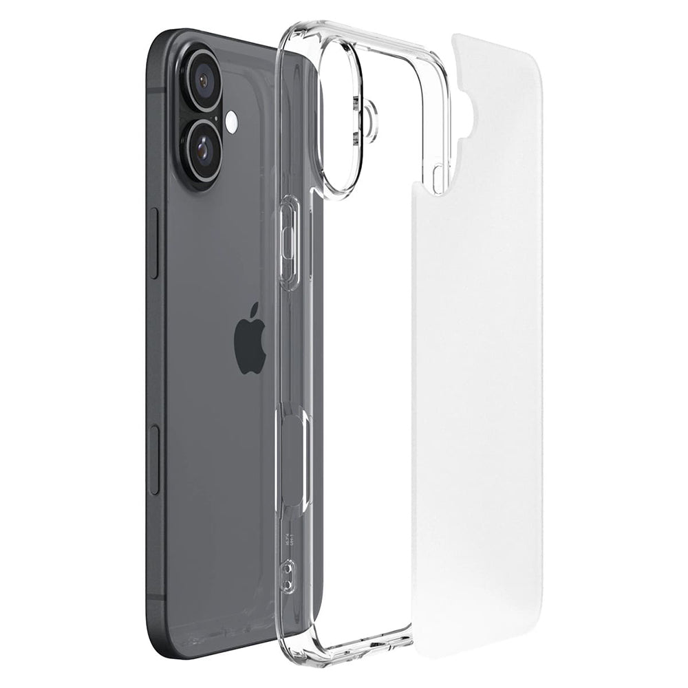 Etui na Apple iPhone 16, Spigen, Ultra Hybrid, Satynowa Przezroczystość