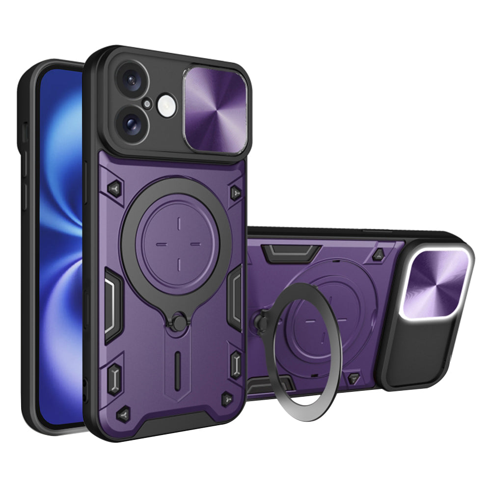 Etui na Apple iPhone 16, Techsuit, CamGuard Pro, Fioletowy