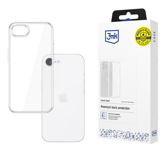 Etui na Apple iPhone 17e / 16e, 3MK, Armor, Przezroczyste