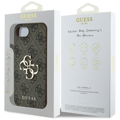 Etui na Apple iPhone 16e, Guess, 4G Big Logo, Czarne