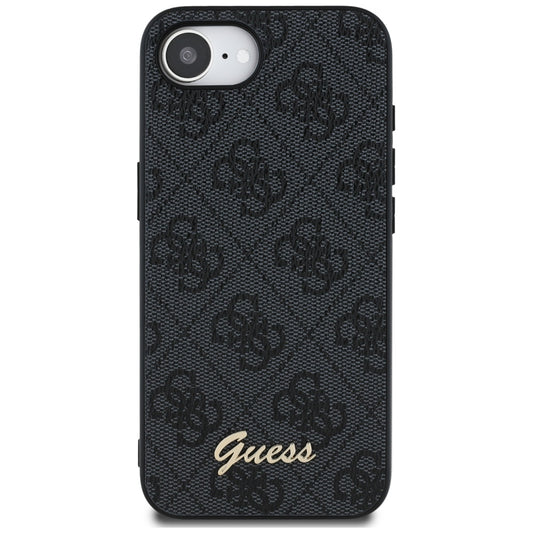 Etui na Apple iPhone 16e, Guess, 4G Script Logo, Czarne