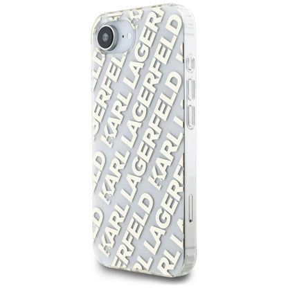 Etui na Apple iPhone 16e, Karl Lagerfeld, IML Luxury Gold Fullover Logo, Złote
