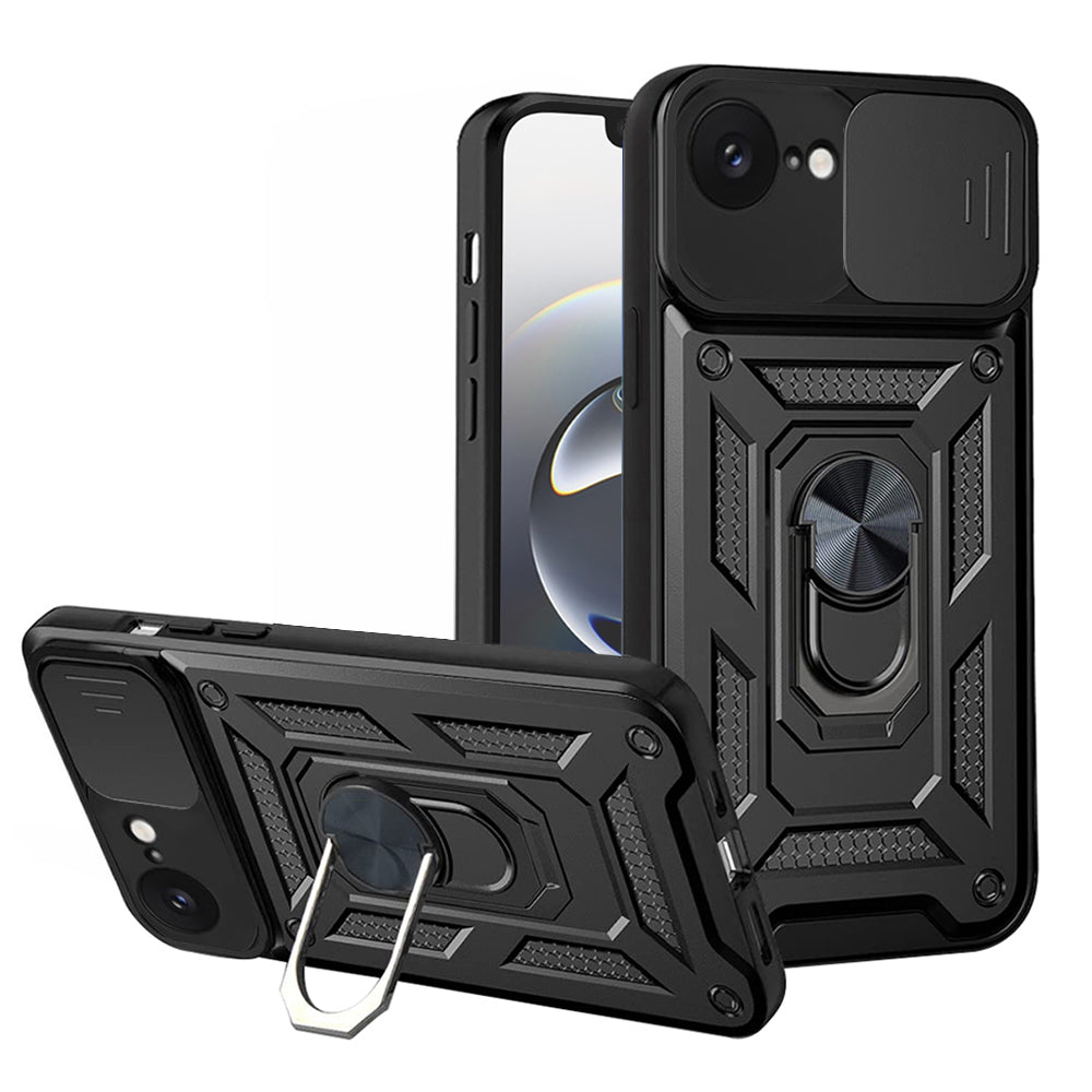Etui na Apple iPhone 17e / 16e, Techsuit, CamShield, czarne