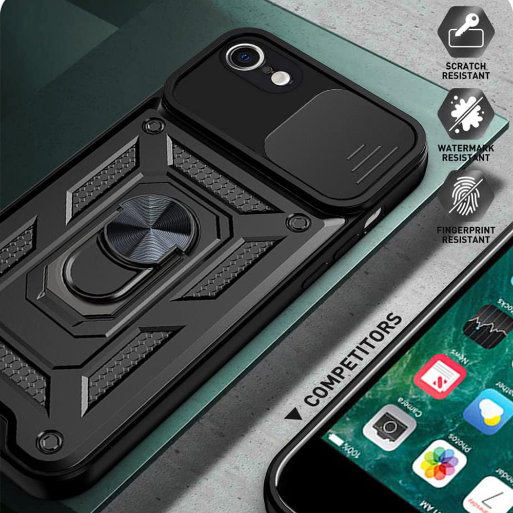 Etui na Apple iPhone 17e / 16e, Techsuit, CamShield, czarne