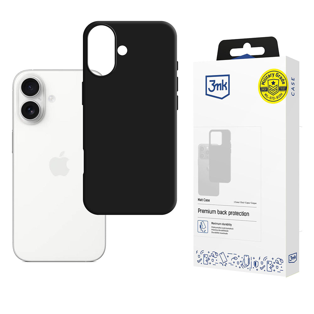 Etui na Apple iPhone 17, 3MK, Matowe, Czarne