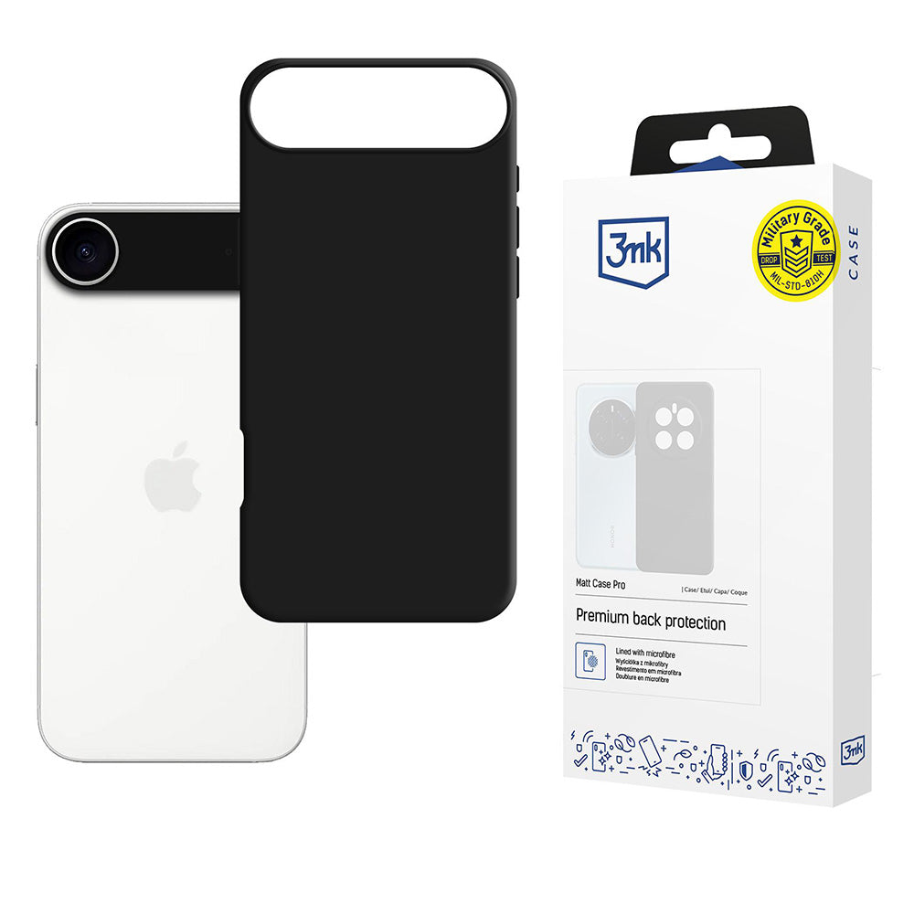 Etui do Apple iPhone 17 Air, 3MK, Matt Pro, Czarne