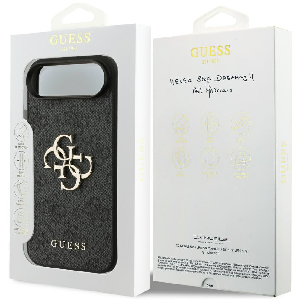 Etui na Apple iPhone 17 Air, Guess, 4G Big Logo, Czarne