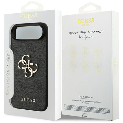 Etui na Apple iPhone 17 Air, Guess, 4G Big Logo, Czarne
