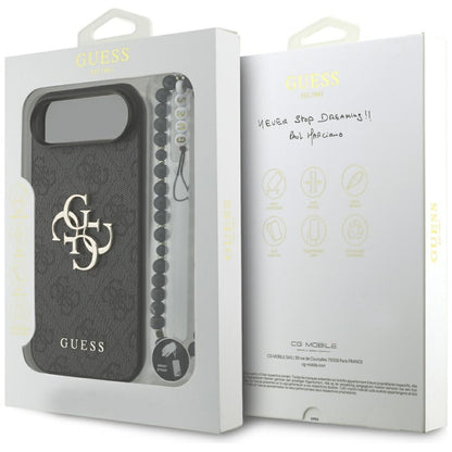 Etui na Apple iPhone 17 Air, Guess, 4G Classic Logo with Strap, Czarne