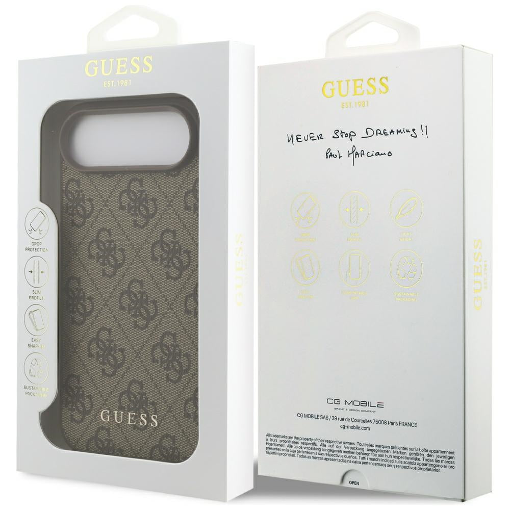 Etui na Apple iPhone 17 Air, Guess, 4G Classic, Brązowy