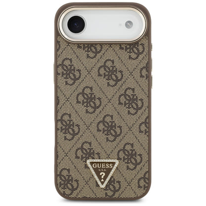 Etui na Apple iPhone 17 Air, Guess, 4G Triangle Logo, Złoty Brąz