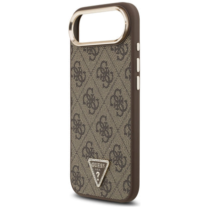 Etui na Apple iPhone 17 Air, Guess, 4G Triangle Logo, Złoty Brąz
