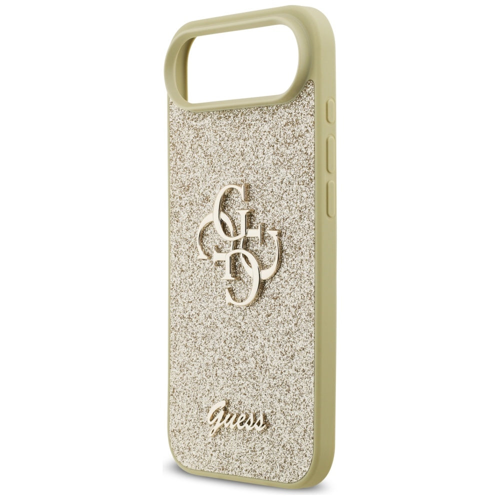 Etui na Apple iPhone 17 Air, Guess, Fixed Glitter Big 4G, Złote