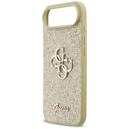 Etui na Apple iPhone 17 Air, Guess, Fixed Glitter Big 4G, Złote