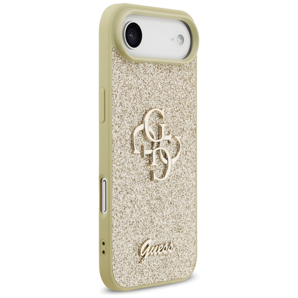 Etui na Apple iPhone 17 Air, Guess, Fixed Glitter Big 4G, Złote