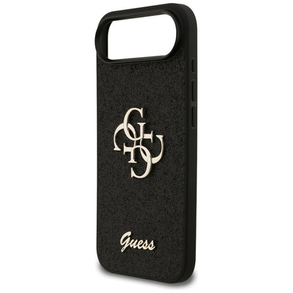 Etui na Apple iPhone 17 Air, Guess, Fixed Glitter Big 4G, Czarne