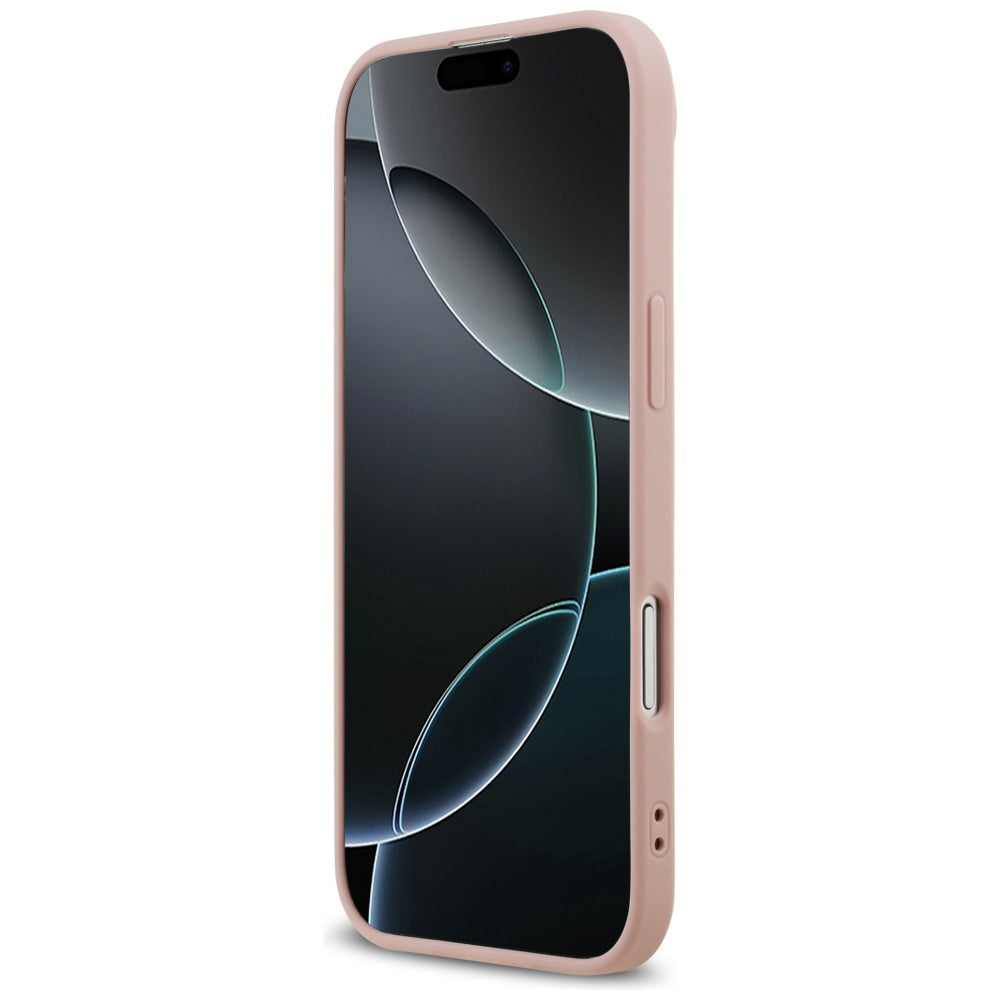 Etui na Apple iPhone 17 Air, Guess, Fixed Glitter Big 4G, Różowy