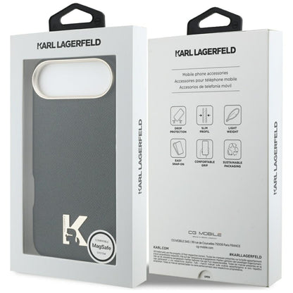 Etui na Apple iPhone 17 Air, Karl Lagerfeld, Karl Head Logo, Czarne