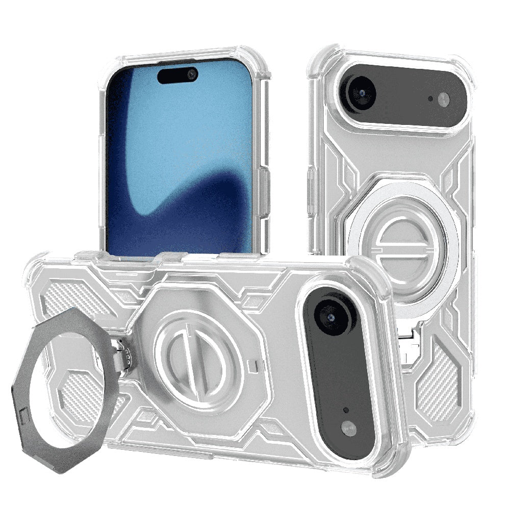 Etui na Apple iPhone 17 Air, Techsuit, Carbon Shield Pro, Białe.