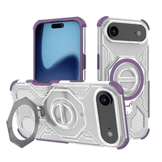 Etui na Apple iPhone 17 Air, Techsuit, Carbon Shield Pro, Fioletowy