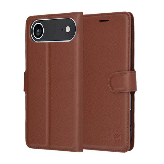 Etui na Apple iPhone 17 Air, Techsuit, Leather Folio, Brązowy