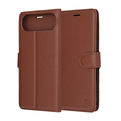 Etui na Apple iPhone 17 Air, Techsuit, Leather Folio, Brązowy