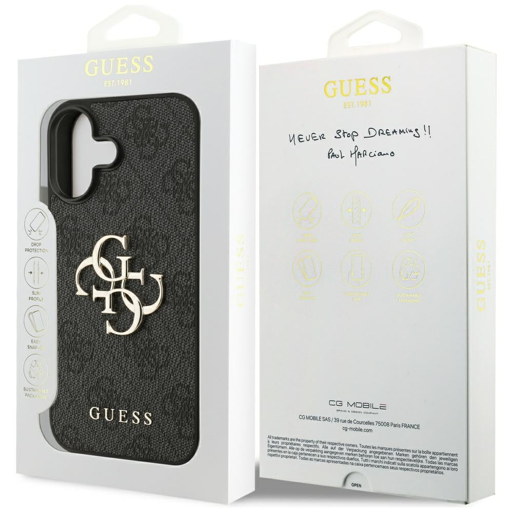 Etui na Apple iPhone 17, Guess, 4G Big Logo, Czarne