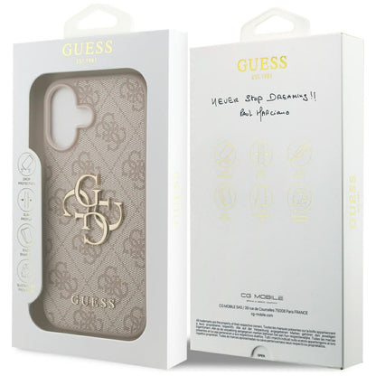 Etui na Apple iPhone 17, Guess, 4G Big Logo, Różowy