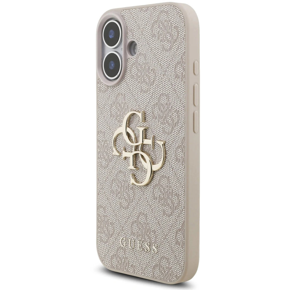 Etui na Apple iPhone 17, Guess, 4G Classic Logo with Strap, Różowy