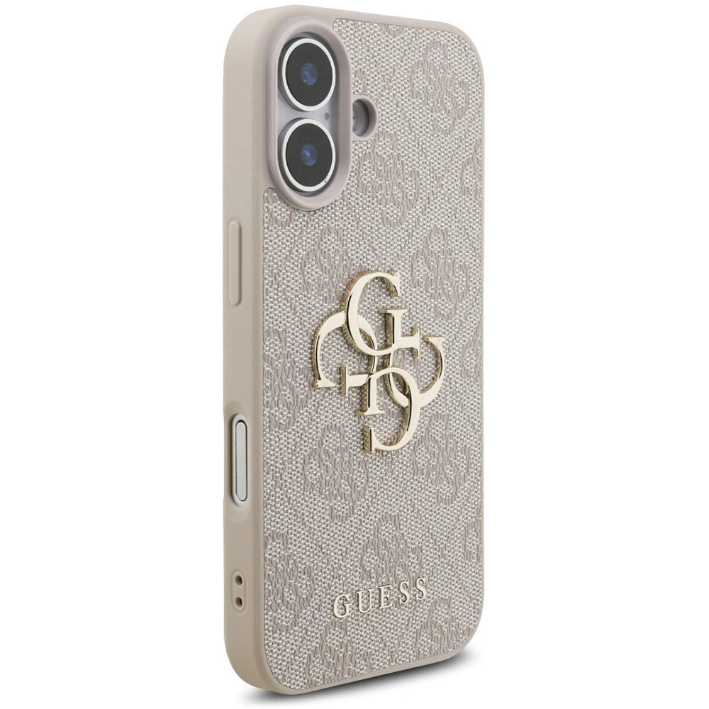 Etui na Apple iPhone 17, Guess, 4G Classic Logo with Strap, Różowy