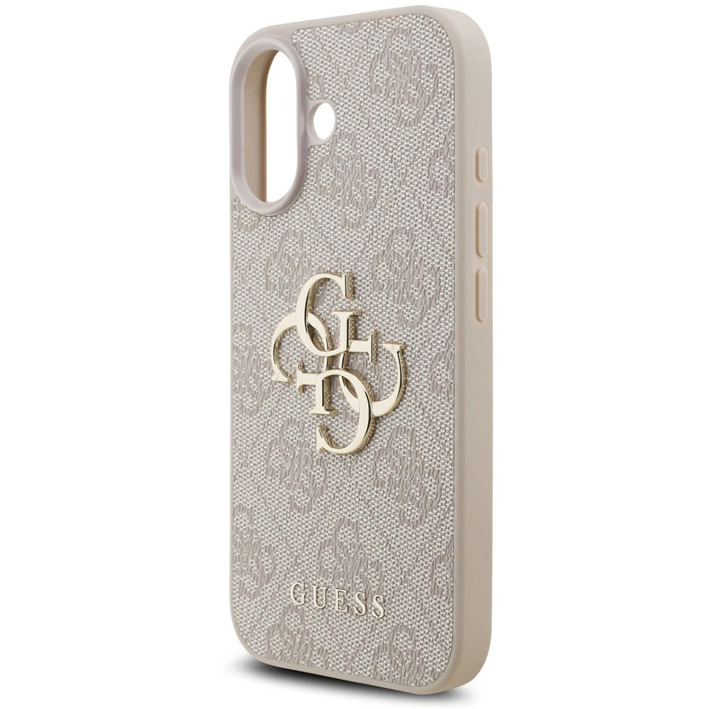 Etui na Apple iPhone 17, Guess, 4G Classic Logo with Strap, Różowy
