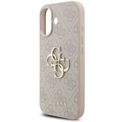 Etui na Apple iPhone 17, Guess, 4G Classic Logo with Strap, Różowy
